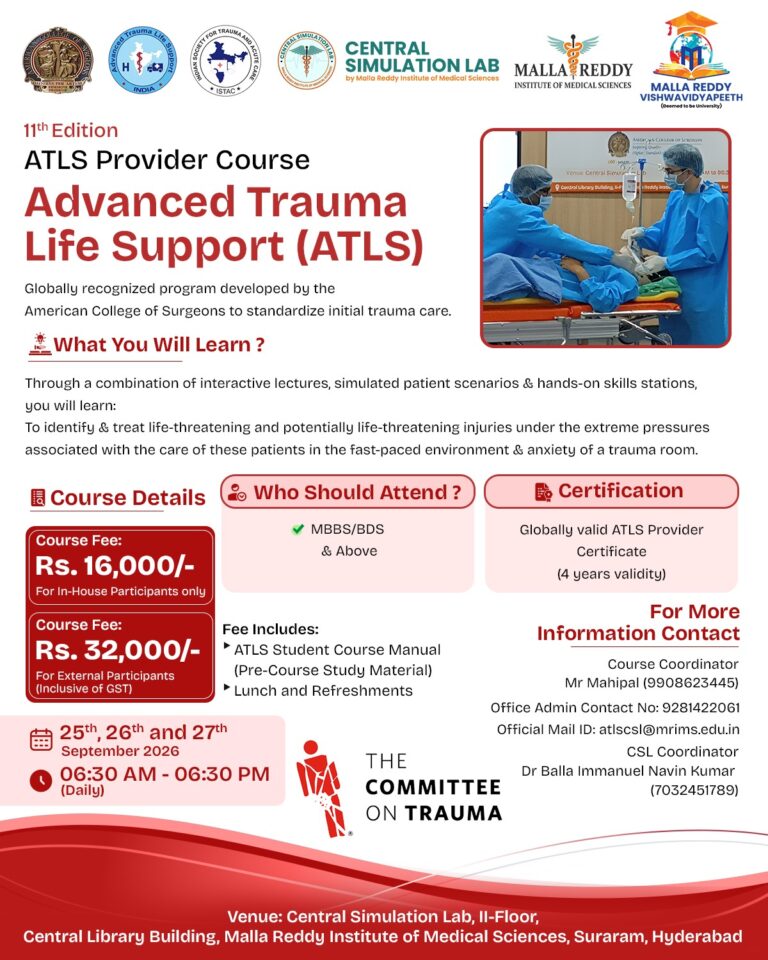5th Advanced Trauma Life Support (ATLS) Provider Course (11th Edition Guidelines)